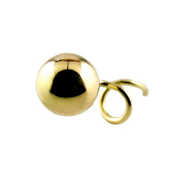【最短発送】 18金 キャッチのいらないピアス レディース メンズ 片耳ピアス 片耳 丸玉 6ミリ キャッチナッシャー つけっぱなし ピアス K18YG イエローゴールドk18 18k 女性 男性 男女兼用 ユニセックス｜かざり屋
