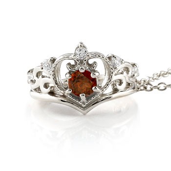 新版 送料無料 レディース 楽ギフ 包装 コンビニ受取対応商品 チャーム ペンダントトップ 1月誕生石 ベビーギフト 出産祝い お守り K18wg ミル打ち クラウン 王冠 ペンダント ホワイトゴールドk18 ネックレス ガーネット ベビーリング ティアラ gw B