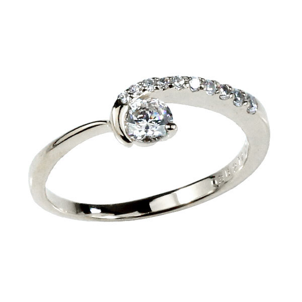 着後レビューで 鑑定書付 婚約指輪 エンゲージリング ダイヤモンドリング 大粒ダイヤ VSクラス