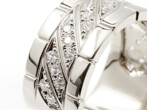 18金 リング 幅広 メンズ 幅広 ホワイトゴールドk18 指輪 18金 ピンキーリング 男性用 ベビーリング 楽ギフ 包装 ダイヤモンド リング 18k メンズジュエリー コンビニ受取対応商品 大きいサイズ対応 送料無料 かざり屋しっかりしたメンズ幅広リング