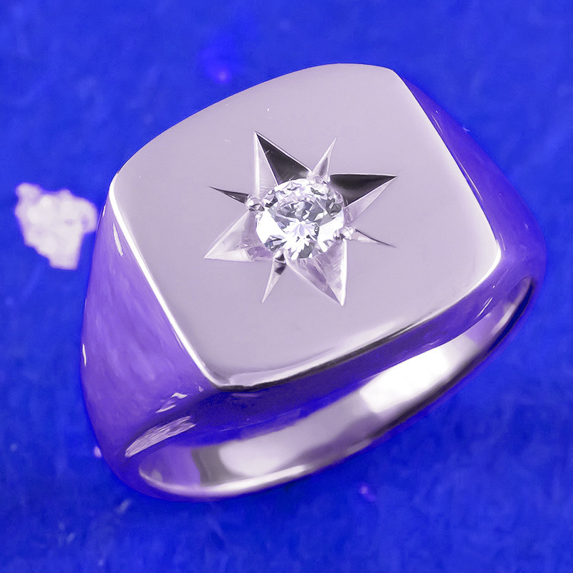 18金 リング ピンキーリング ダイヤモンド 指輪 ダイヤ ダイヤモンド
