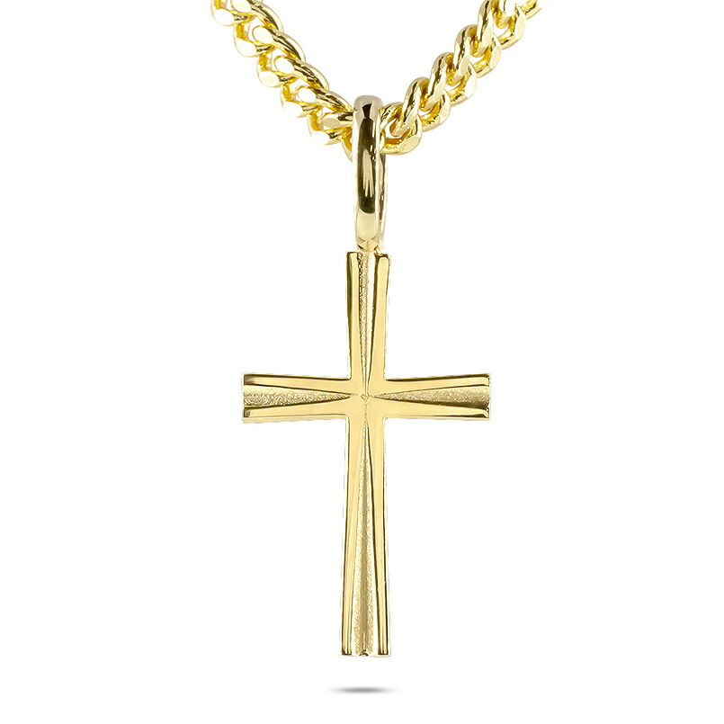 オマエケッコウオモロイヤン 18金 クロス　ペンダントトップ　18K 楽天市場】18金 クロス ペンダント トップ イエローゴールドk18