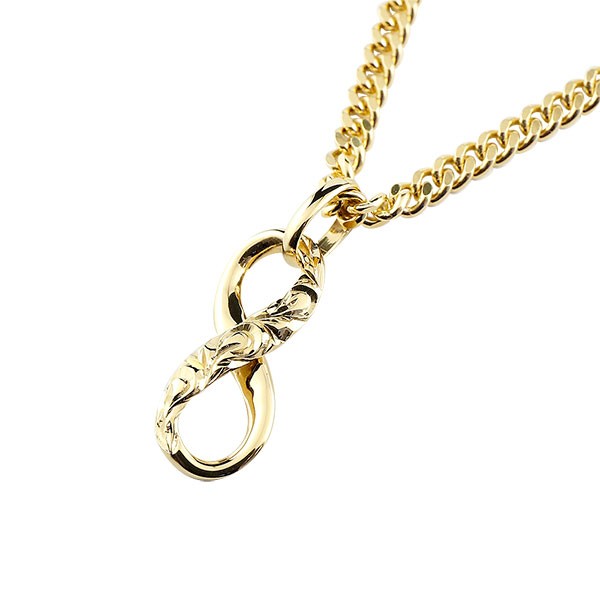 ハワイアン メンズ ネックレス ゴールド 喜平 キヘイ ペンダントトップ ホワイトゴールドk10 インフィニティ 無限大 10金 キヘイチェーン 安い セール SALE ハワイアン 喜平 キヘイ ペンダントトップ メンズ ネックレス ゴールド