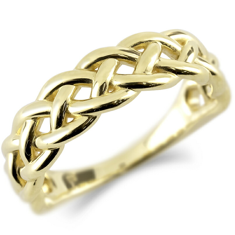 楽天市場】【新品仕上げ】K18 編み込み デザイン リング 7.2g 12号 18