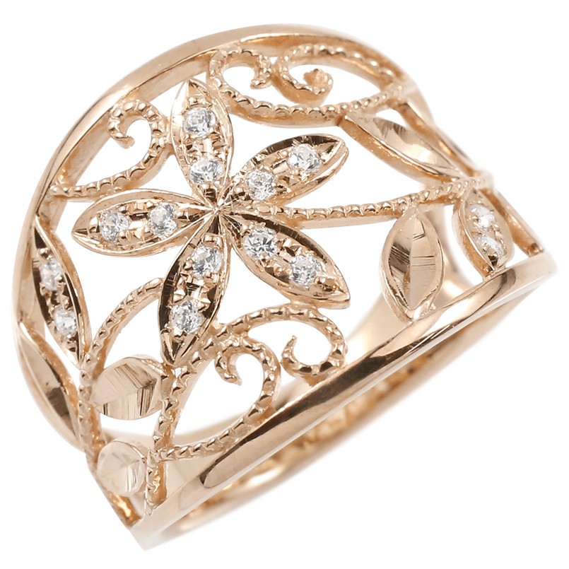 楽天市場】18金 リング 婚約指輪 イエローゴールドk18 ダイヤモンド