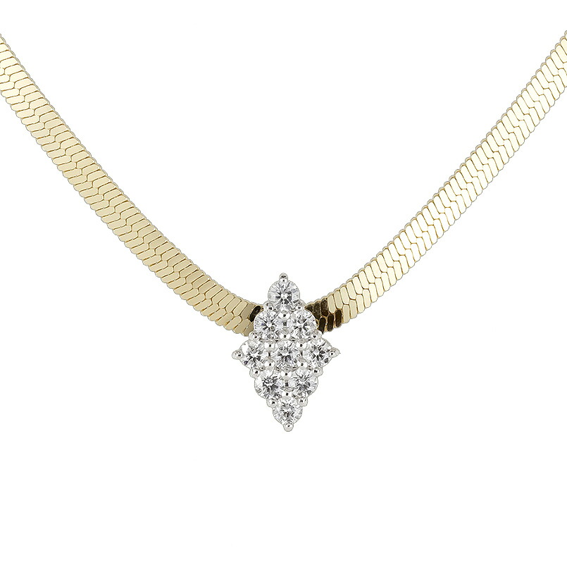 18金 プラチナ ネックレス メンズ 18k ダイヤモンド ゴールド スネークチェーン 太め ペンダント ダイヤ 0.24ct アジャスター pt900 イエローゴールドK18 K18 男性 ジュエリー シンプル 人気 普段 使い プレゼント