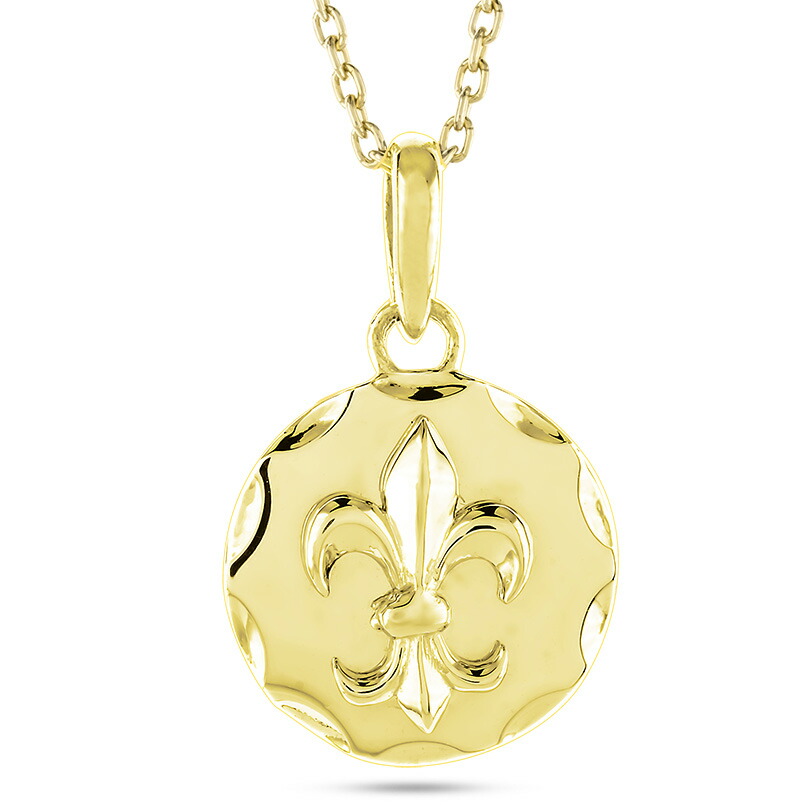 楽天市場】ペンダントトップ レディース 18金 K18 ユリの紋章 百合