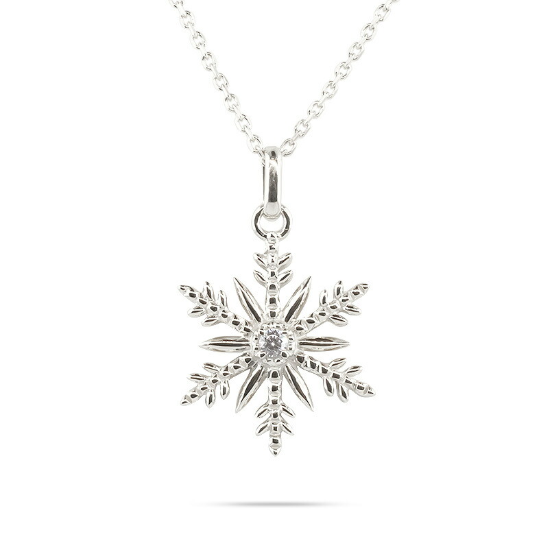 雪の結晶　ペンダントヘッド　pt950 ダイヤモンド 雪の結晶 ダイヤモンド ネックレス ダイヤ 18k k18 18金