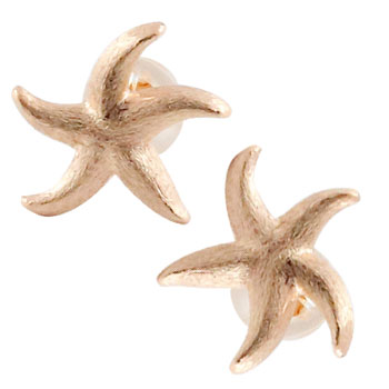 18金 ピアス ヒトデ スターフィッシュ ピアス ピンクゴールドk18 18k 地金ピアス マリンジュエリー レディース 笑顔になるジュエリー お守り