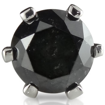 プラチナ ピアス メンズ レディース 片耳ピアス スタッドピアス ブラックダイヤモンド 一粒ダイヤモンド 大粒ダイヤモンド レディース メンズ