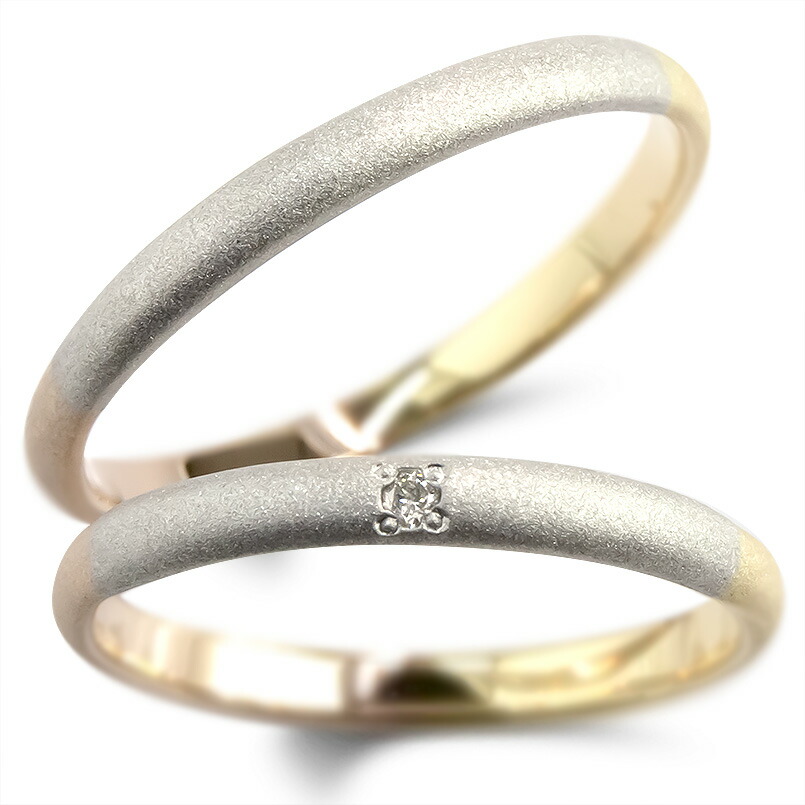 楽天市場】18金 結婚指輪 マリッジリング プラチナ ダイヤモンド