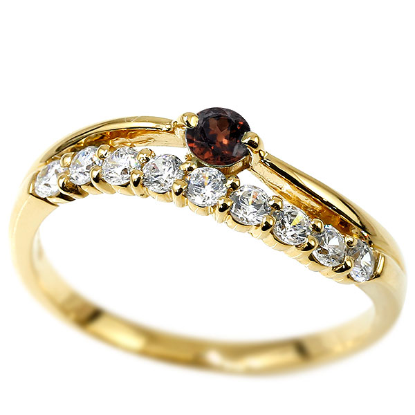 楽天市場】18金 リング ウェーブ ダイヤモンド 指輪 レディース 女性