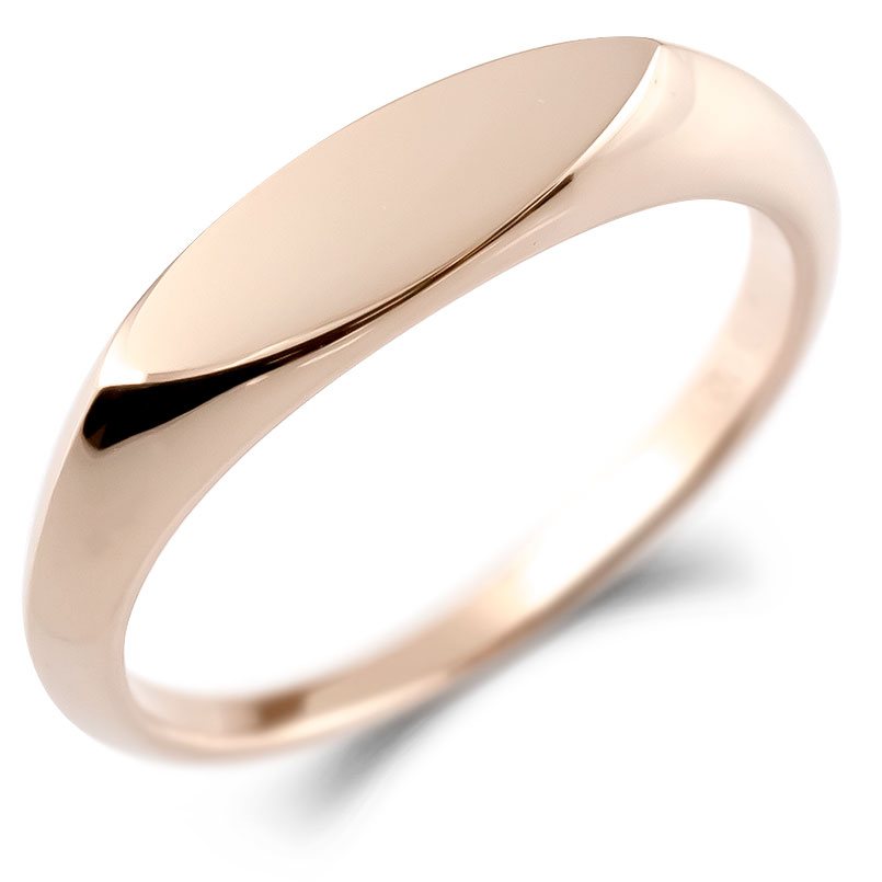 楽天市場】18金 リング 印台 ゴールド 指輪 イエローゴールドk18 18k