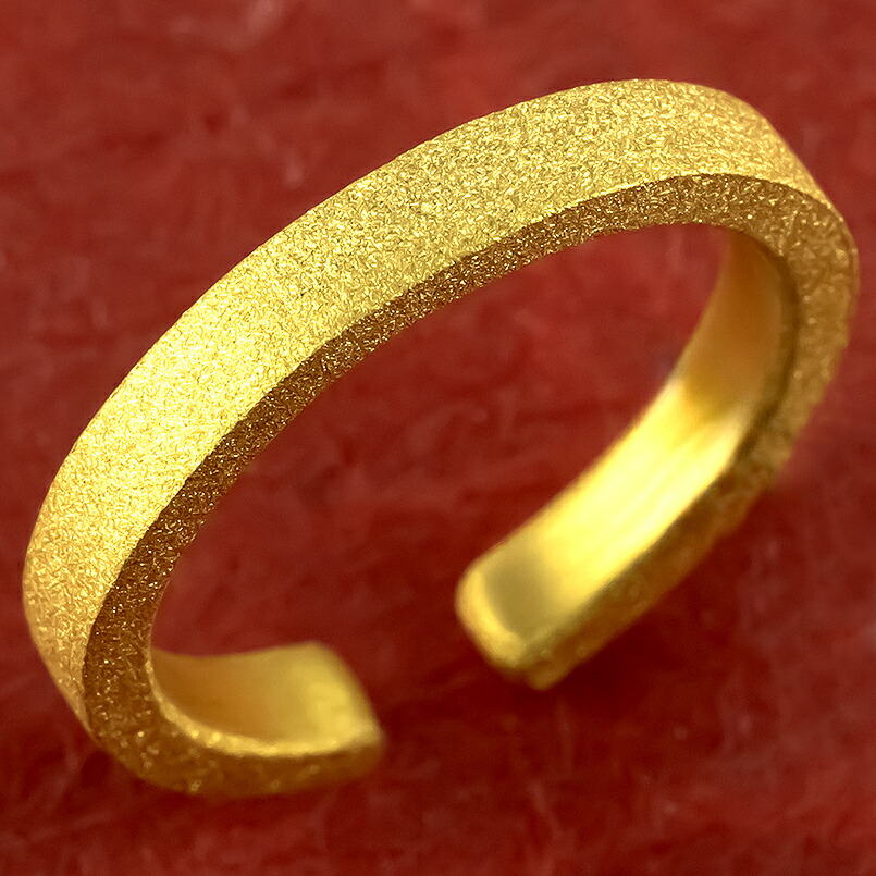 メンズ 純金 リング 純金 鍛造 造幣局検定刻印付 3ミリ幅 金 ゴールド 24k 指輪 レディース 女性 妻 彼女 フリーサイズ ピンキーリング 男性 ピンキーリング サムリング ミディリング ファッションリング 金属アレルギー対応｜かざり屋