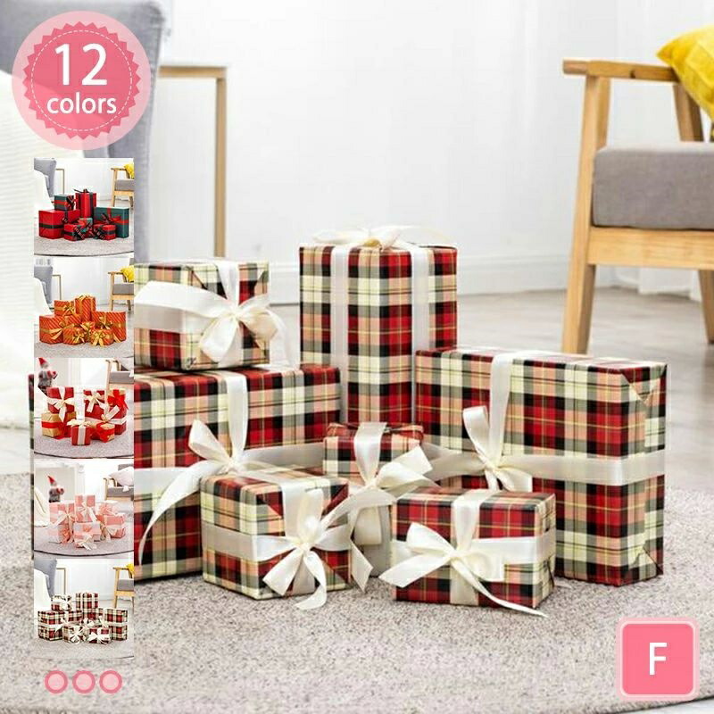 クリスマス装飾品 輝くミニボックス 置物 オーナメント クリスマスツリー飾りセット ギフトボックス 7個セット 飾り クリスマス