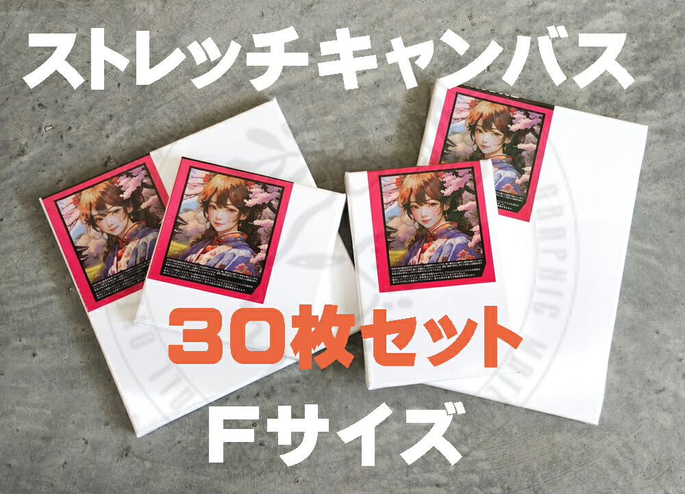 【30枚セット】ストレッチキャンバス 綿化織混紡 F3 30枚セット F3サイズ 格安 アクリル 油絵 ポーリングアート キャンバス 張りキャンバス