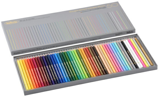 楽天市場】待望の 水彩色鉛筆 ホルベイン 水彩色鉛筆 50色セット