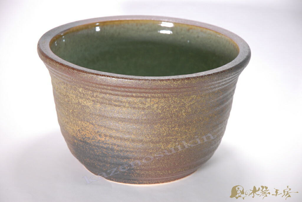 楽天市場】【睡蓮（スイレン）鉢】【信楽焼き】天目ひねりボウル水鉢