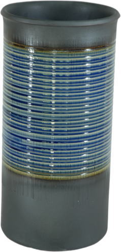【傘立 陶器】青格子目傘立 (信楽焼き・陶器・傘立て ・梅雨・玄関・収納・和風・おしゃれ・日本製)
