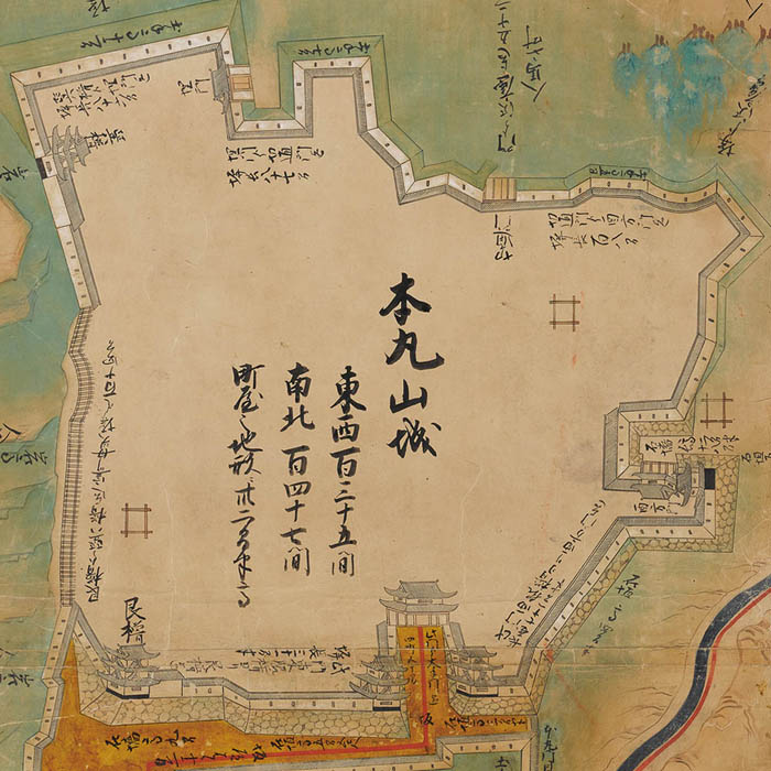 楽天市場 1645 正保2年 奥州仙台城絵図 仙台 宮城 仙台城 青葉城 伊達政宗 江戸 昔 古地図 古絵図 街歩き 懐かしい レトロ 風の時編集部