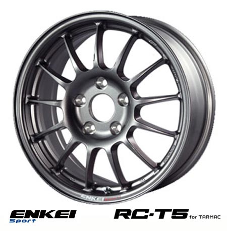 楽天市場 Enkei Sports Rc T5 For Tarmac 15インチ 6 0j 4h 100 38 ダークシルバー 1本 エンケイ スポーツ 軽量ホイール Kazoon カー用品 楽天市場店