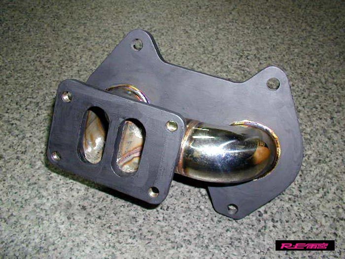 【 RX-7 FC3S / 13B-T 後期型用 】 RE雨宮 エギゾーストマニホールド 品番: M0-012039-031 (RE-AMEMIYA NOMAL TURBO EX MANIHOLD)|KAZOON