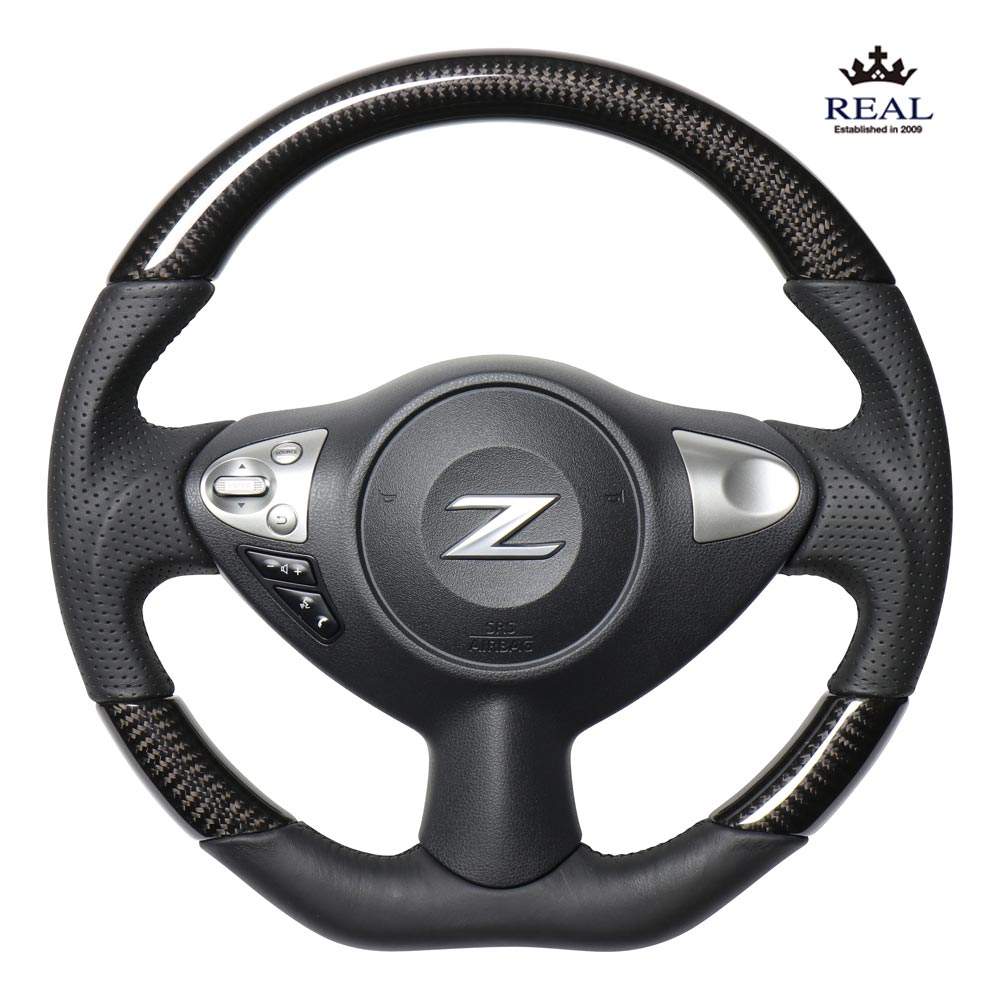 楽天市場】フェアレディZ Z34 ステアリング レアル オリジナルシリーズ