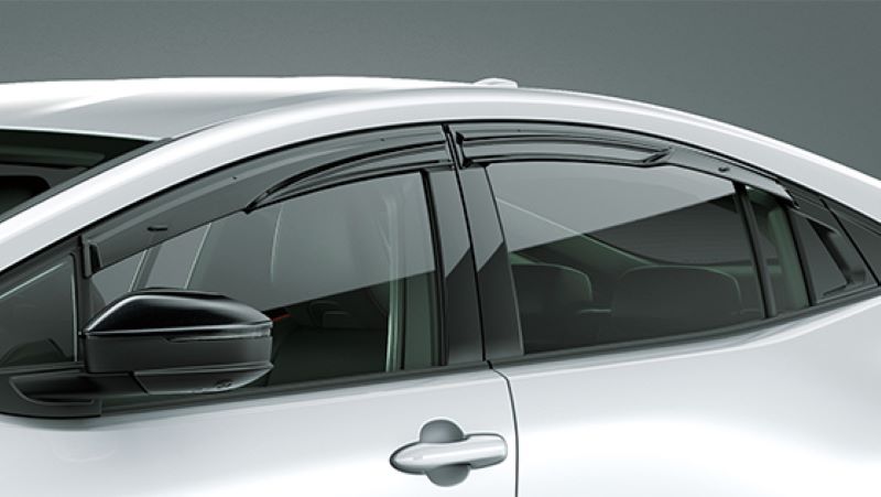 TOYOTA PRIUS プリウス 60系　ZVW60, ZVW65, MXWH60, MXWH61, MXWH65用 ＴＲＤ ＧＲスポーツサイドバイザー　品番： MS316-47004 (TRD GR Sport Side Visor 正規品) 送料無料 ※沖縄県その他離島は別途送料がかかります。