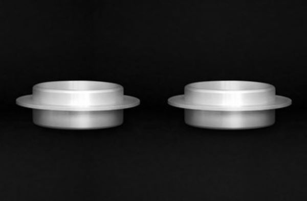 送料無料!! ハイパコ テンダーシート ID:60 (60mm)　2個セット 品番：HC60-TSPACER アルミ削り出し ＋ ホワイトアルマイト (HYPERCO TENDER SHEET 正規品) ※沖縄県その他離島は別途送料がかかります。