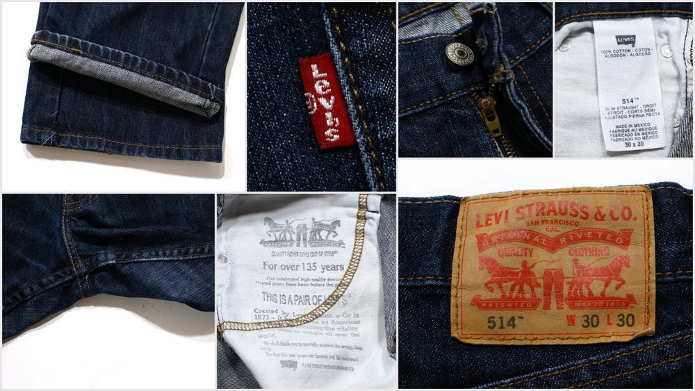 levis 514 dark blue