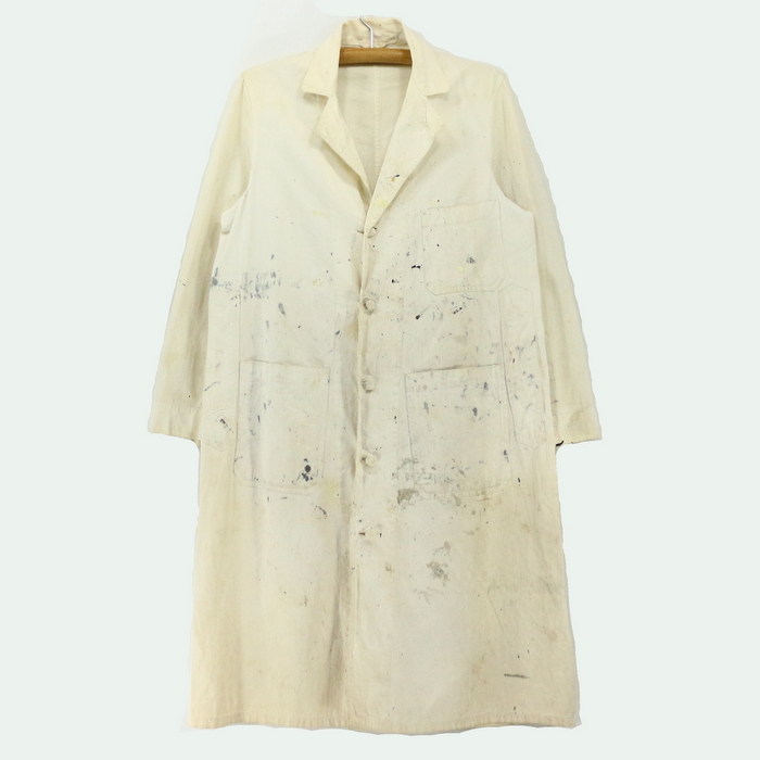 50s White HBT Work Coat 50年代 アメリカ ワークコート ジャケット