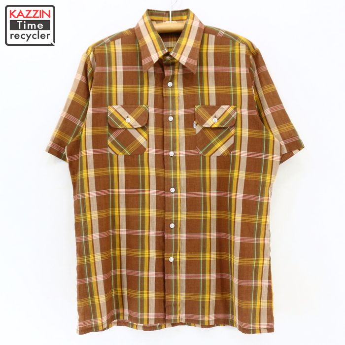 levis yellow check shirt