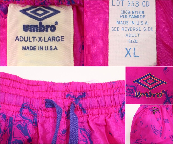 purple umbro shorts