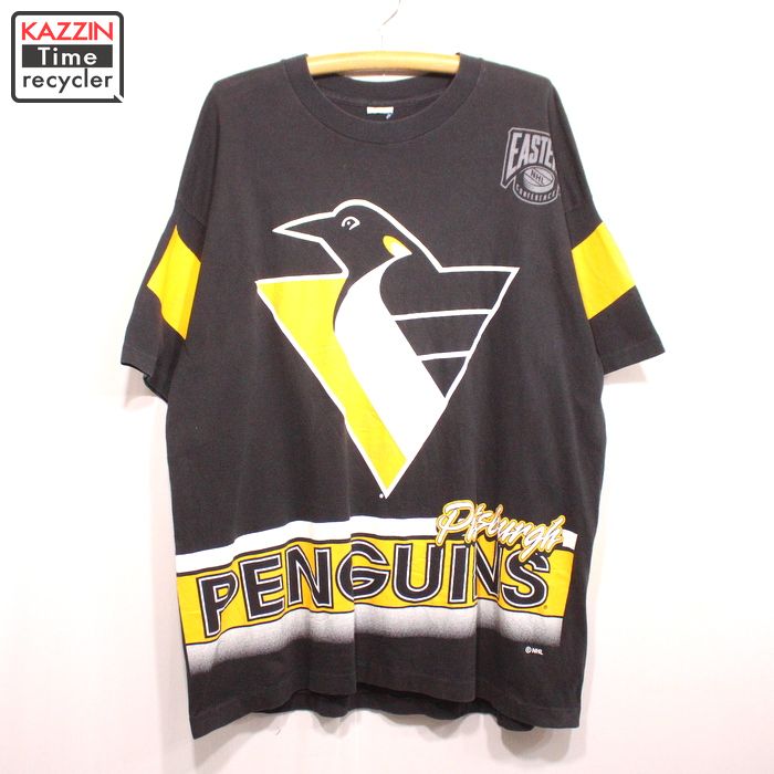 【祝開店!大放出セール開催中】 US古着NHL ピッツバーグペンギンズ 中綿ジャケット XXL - ナイロンジャケット