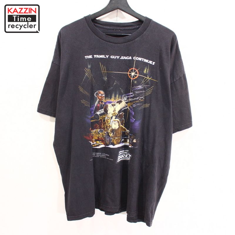 楽天市場 古着 ファミリー ガイ Dark Cide 半袖 プリント Tシャツ アニメt キャラクターt Xlサイズ ビックサイズ 大きいサイズ ブラック Vintage古着屋 Kazzintimerecycler