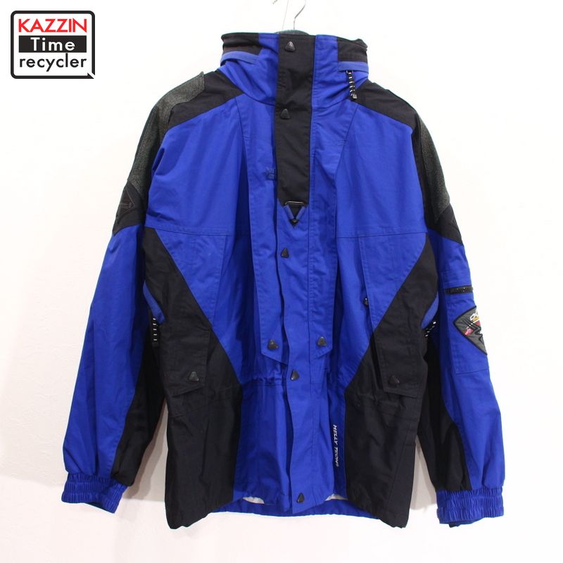 楽天市場 90s Helly Hansen ヘリーハンセン Equipe Helly Tech ナイロンジャケット マウンテンパーカー フード収納型 古着 表記sサイズ ブルー ブラック Vintage古着屋 Kazzintimerecycler