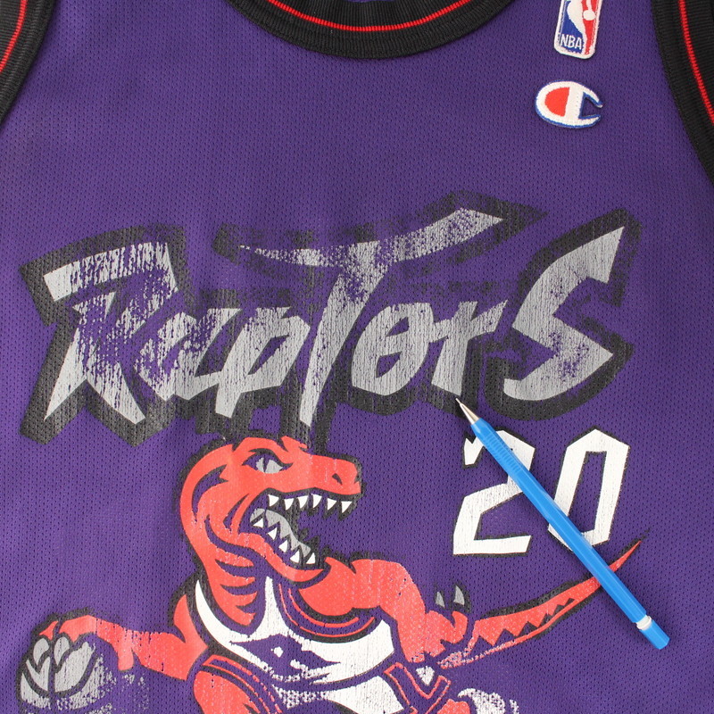 90s NBA トロント・ラプターズ Champion製 #20 表記44 デイモン・スタ