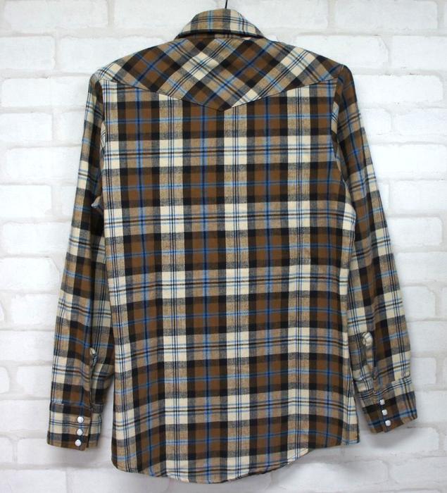 70s長袖ウエスタンネルシャツ 70 S1970年代アメリカ古着アメカジ古着メンズ古着中古sサイズチェックシャツプレッピーファッションブラウン プレゼント プレゼント ギフト 70s長袖ウエスタンネルシャツ70 S1970年代アメリカ古着アメカジ古着メンズ古着中古sサイズチェック