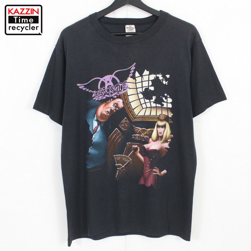 80s エアロスミス Aerosmith Love In An Elevator バンドＴシャツ 古着