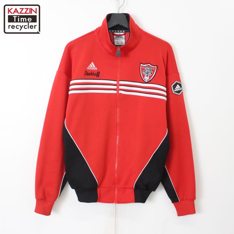 80s adidas ドイツサッカー ヴィンテージトラックジャケット 企業ロゴ adidas(アディダス) 70-80S 西ドイツ製 デサント社製