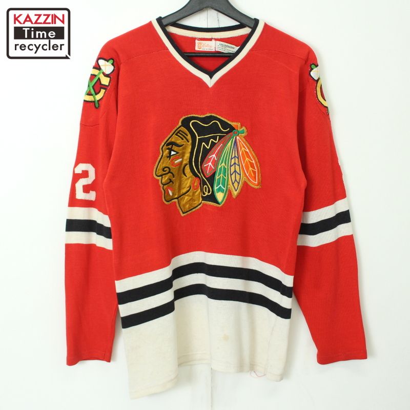 nhl シカゴ　ブラックホークス ジャージ　ユニフォーム Reebok NHL ブラックホークス ユニフォーム/ジャージ ユース
