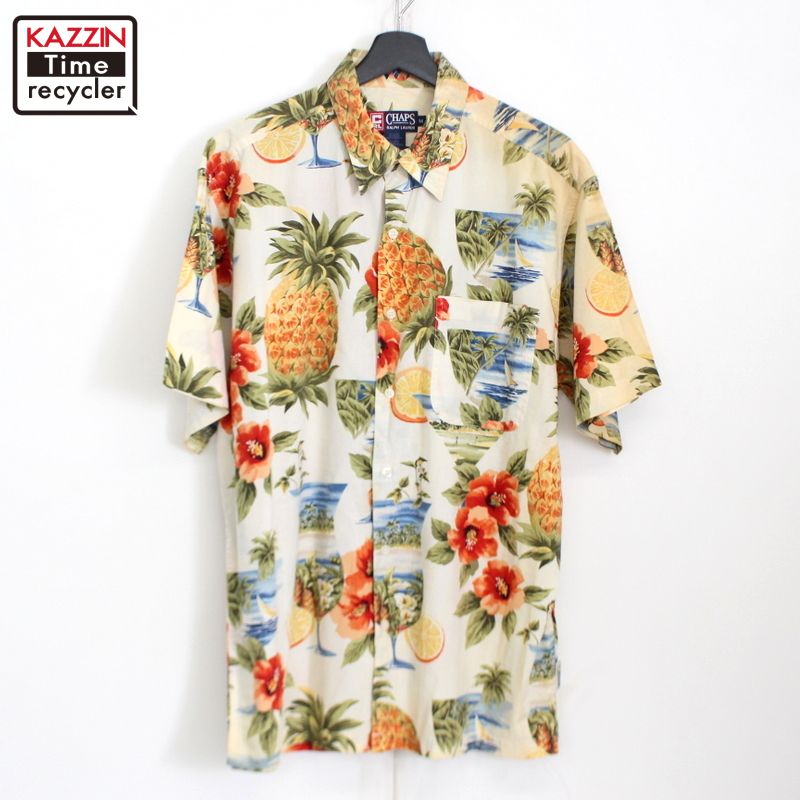 70s Vintage パイナップル柄 アロハシャツ Lサイズ 70s Vintage パイナップル柄 アロハシャツ Lサイズ - メルカリ