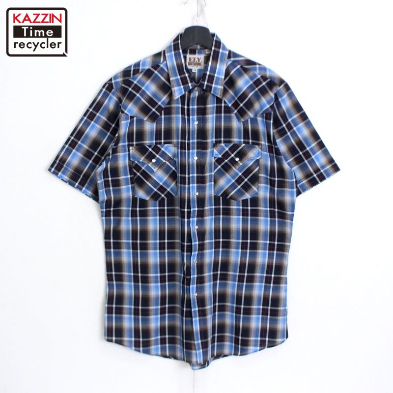 Perry Ellis チェック柄長袖シャツ M M様専用 PERRY ELLIS(ペリーエリス) レーヨンチェックシャツ