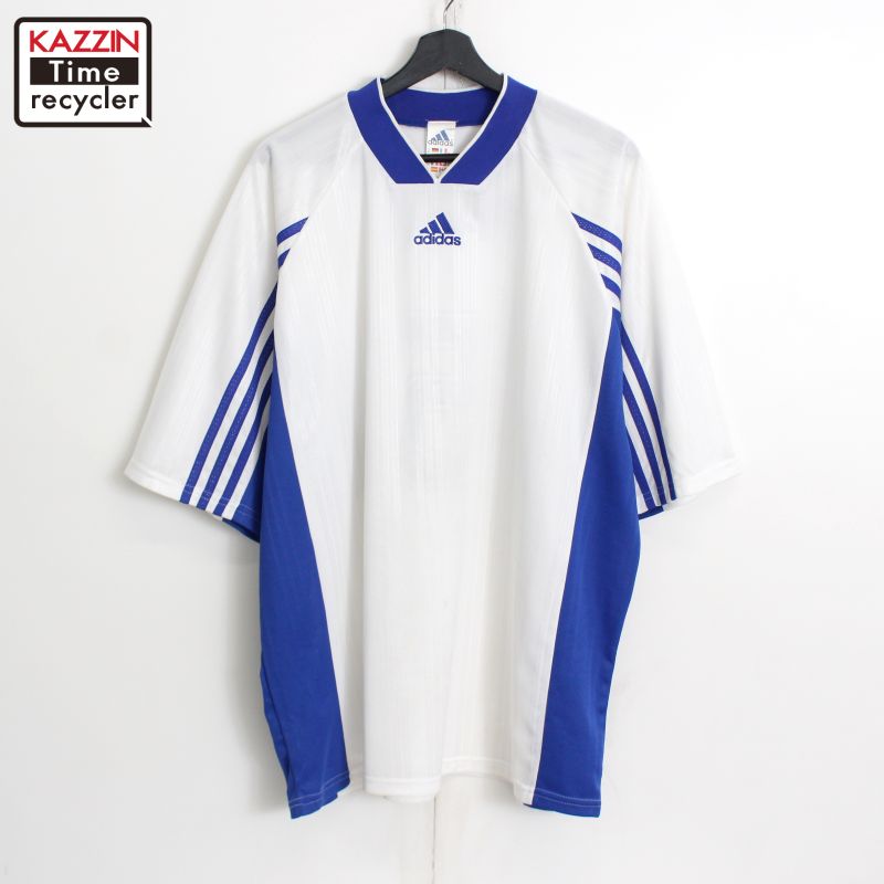 ビンテージ 90s adidas メンズL ユニフォーム　ストライプ　メッシュ Amazon | [アディダス] ジャージトップ 3ストライプス パック