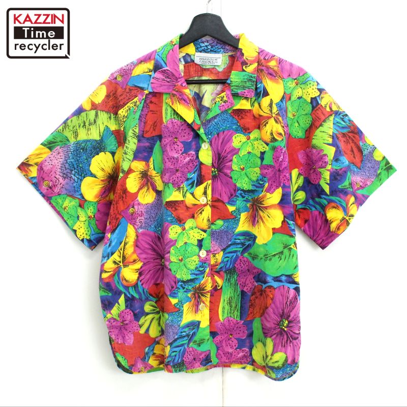 50s towncraft アロハシャツ 花柄 50s towncraft アロハシャツ 花柄