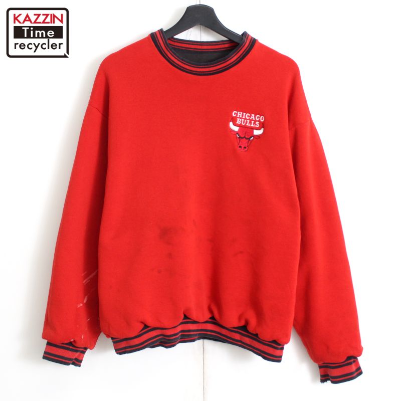 USA製 90s NBA シカゴ ブルズ LOGO7 スウェット 霜降りグレー 90s USA製 NBA vintage シカゴ・ブルズ LOGO7 スウェット