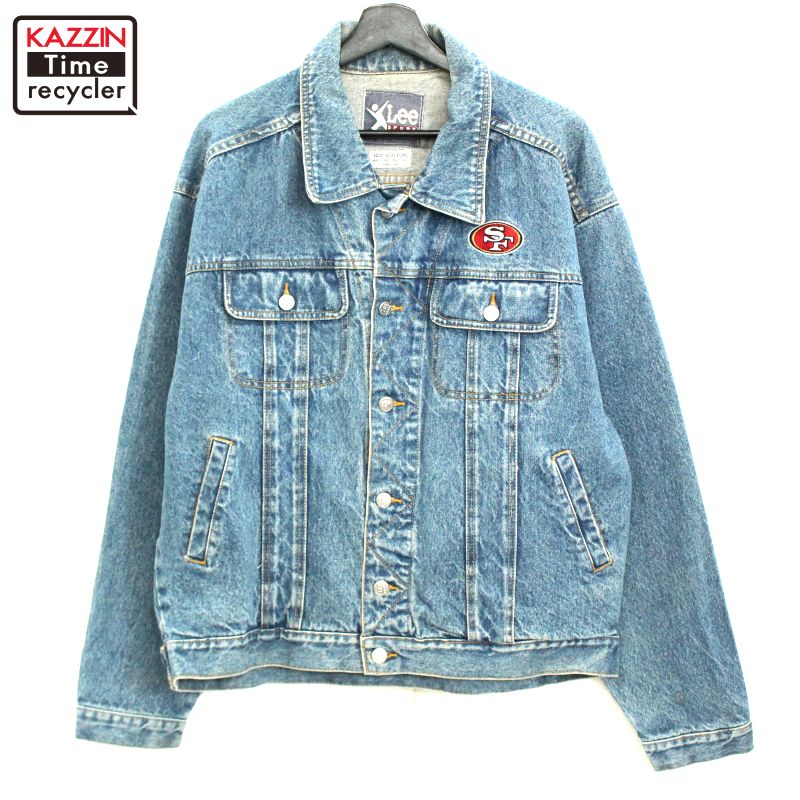 【90s USED】 Lee デニム ジャケット XXLサイズ Lee 90s Leeリー アート ハンドペイント デニムジャケット 4