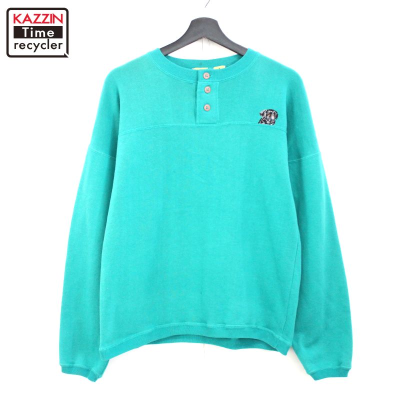 【90s】セントジョンズベイスポーツ ブランクスウェット グリーン 前V 緑 L 90s】セントジョンズベイスポーツ ブランクスウェット グリーン 前V 緑 L