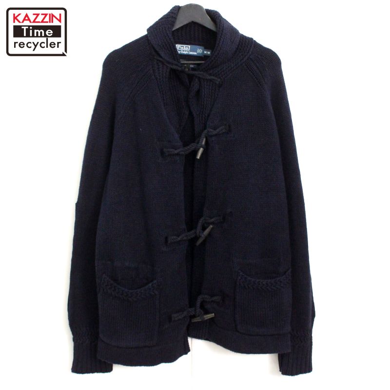 1990s ヴィンテージ ラルフローレン カシミヤ カーディガン XL 古着 Ralph Lauren - 70s ポロ ラルフローレン ショールカラー ウール