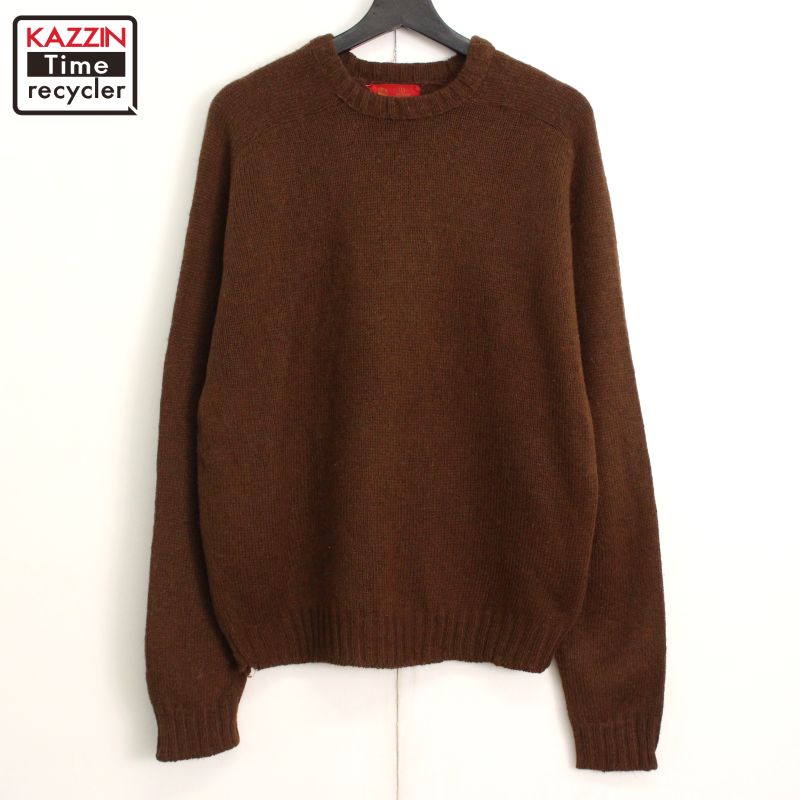 sears / 70s/モヘア/Vネック/アーガイル/ニット・セーター(厚手)/M/アクリル/YLW sears◇70s/モヘア/Vネック/アーガイル/ニット・セーター(厚手)/M